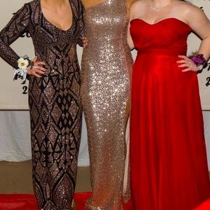 Long all gold dress!